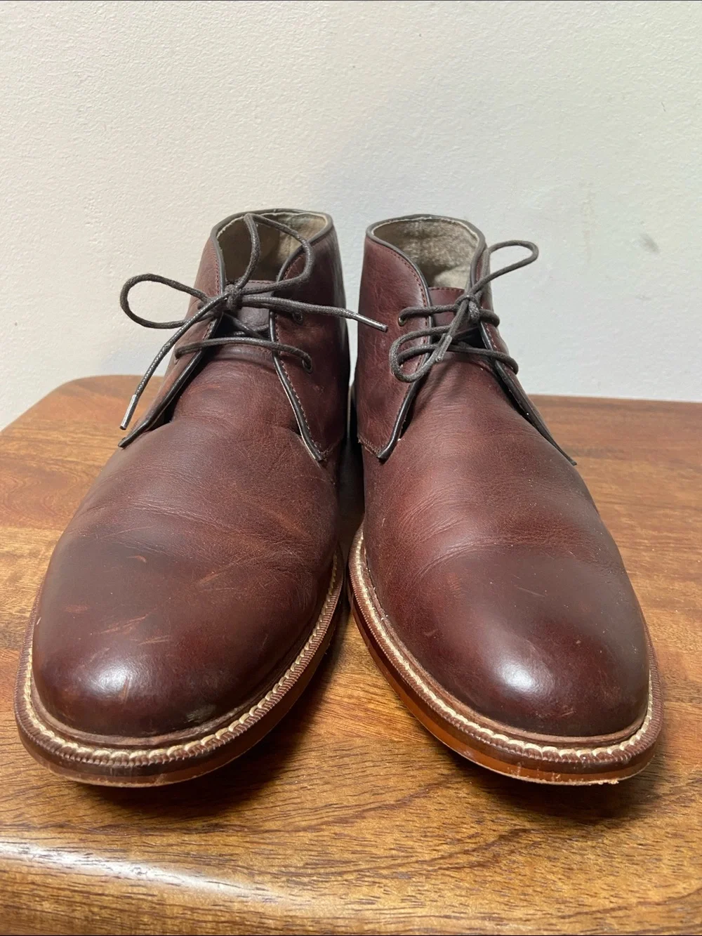 Banana Republic Dark Brown Leather Chukka Boots